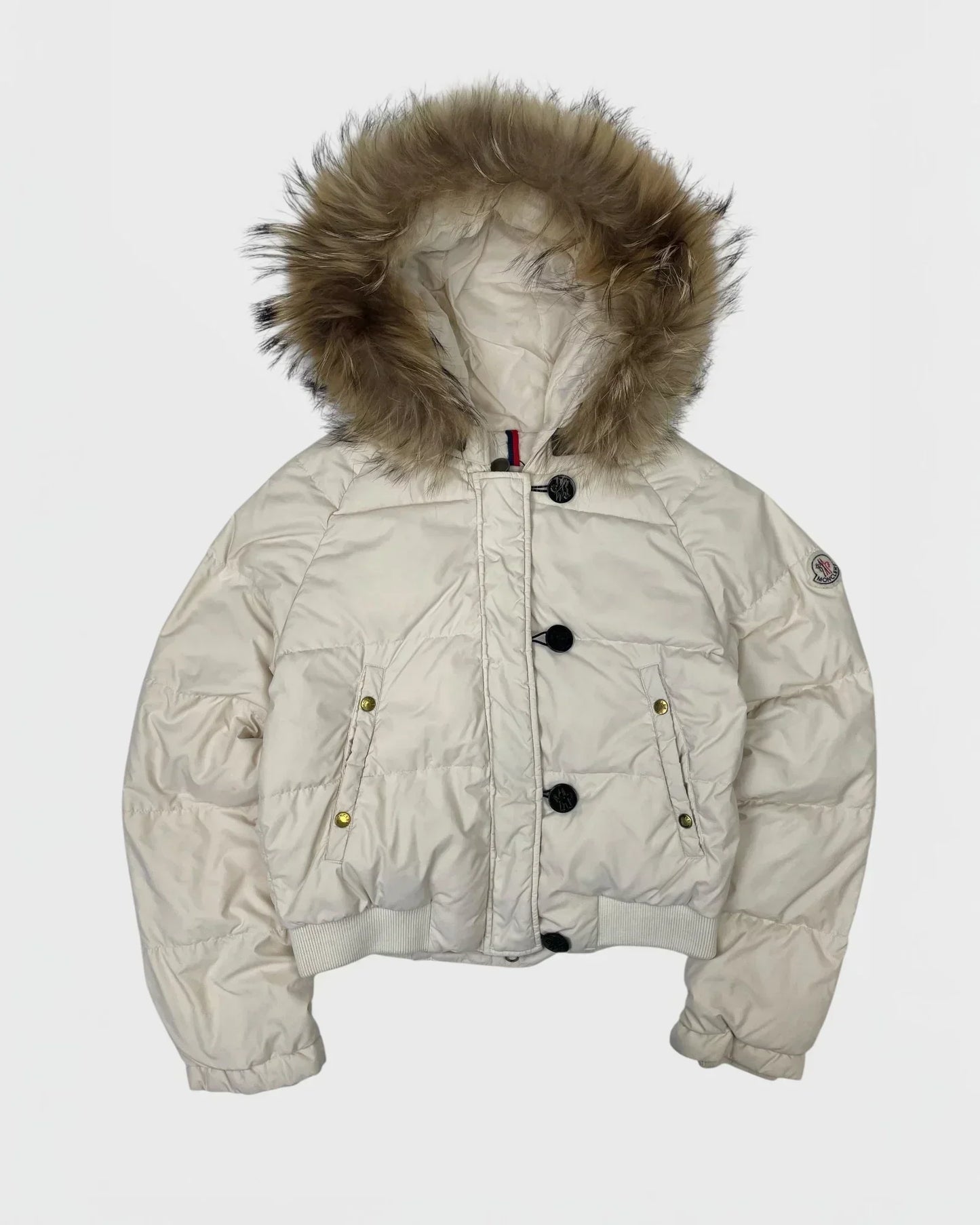 Moncler doudoune capuche à fourrure