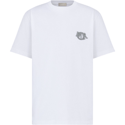 T-shirt Cd Charm, coupe relax Jersey de coton bleu