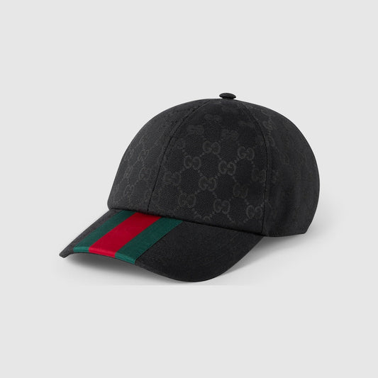 🎁 CASQUETTE DE BASE-BALL EN TOILE GG D'ORIGINE NOIR (100% off)