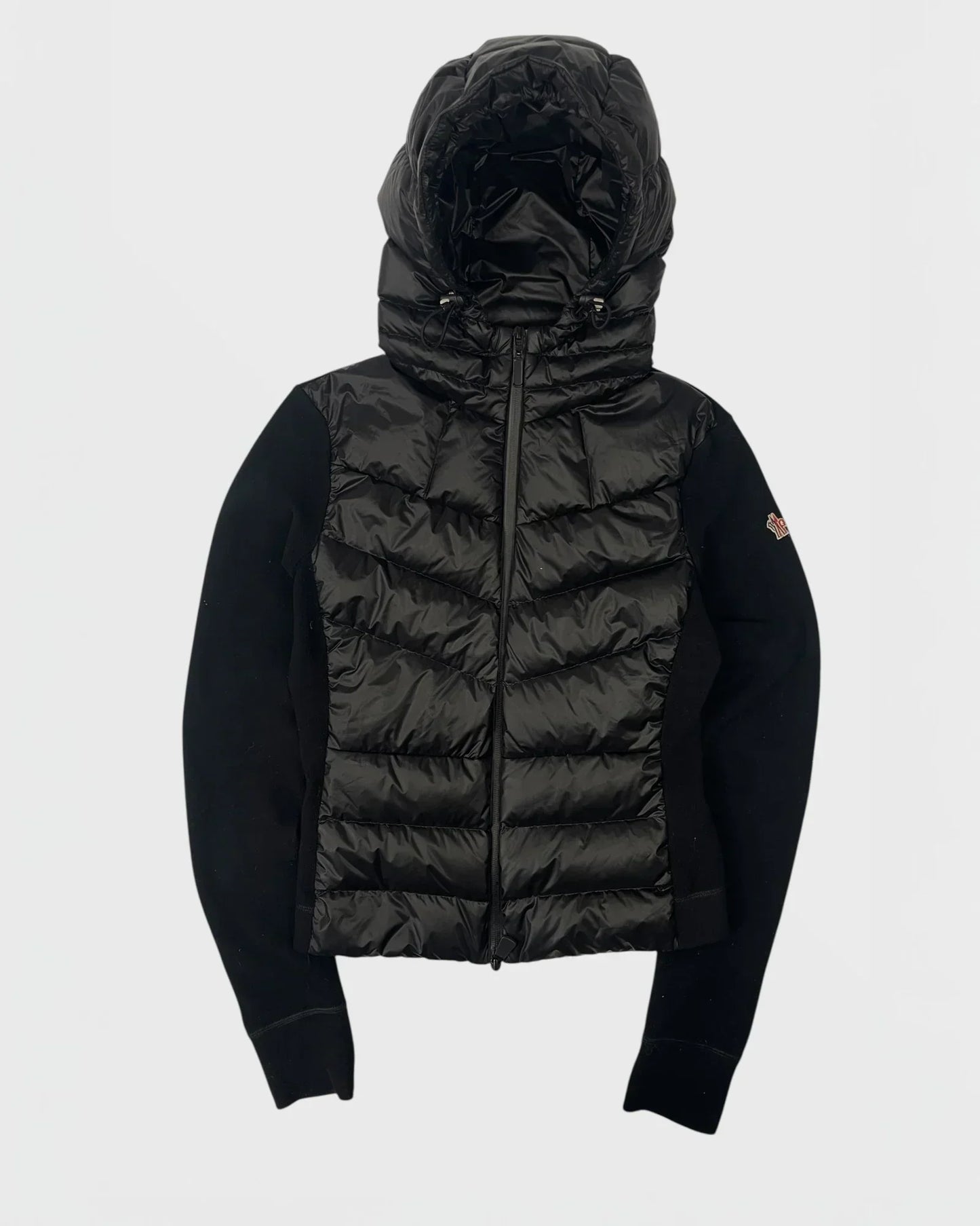 Moncler doudoune bi-matière cardigan femme