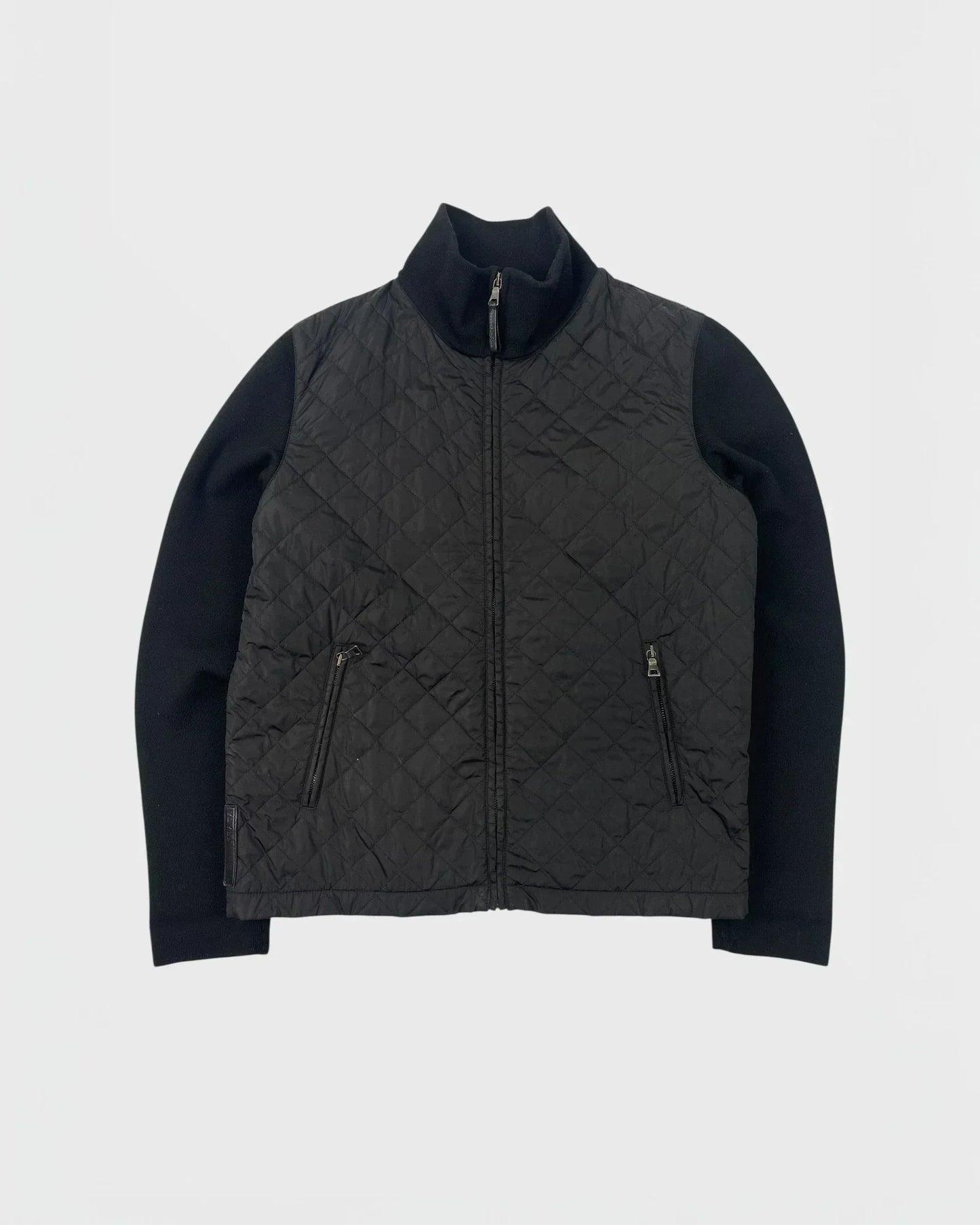 Prada veste bi-matière cardigan