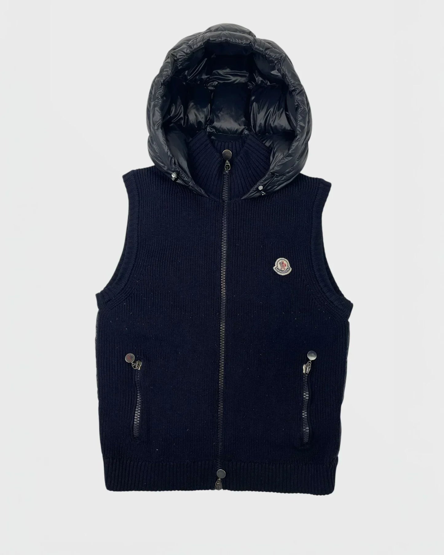 Moncler doudoune sans manches bi matière