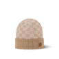 Bonnet et Écharpe Néo Petit Damier Beige