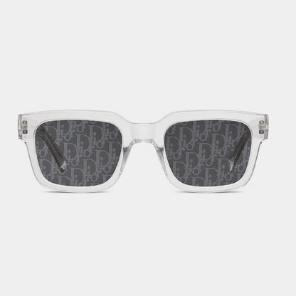 Lunettes de soleil obliques transparentes