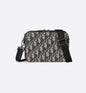 Pochette zippée à bandoulière Noir et Beige