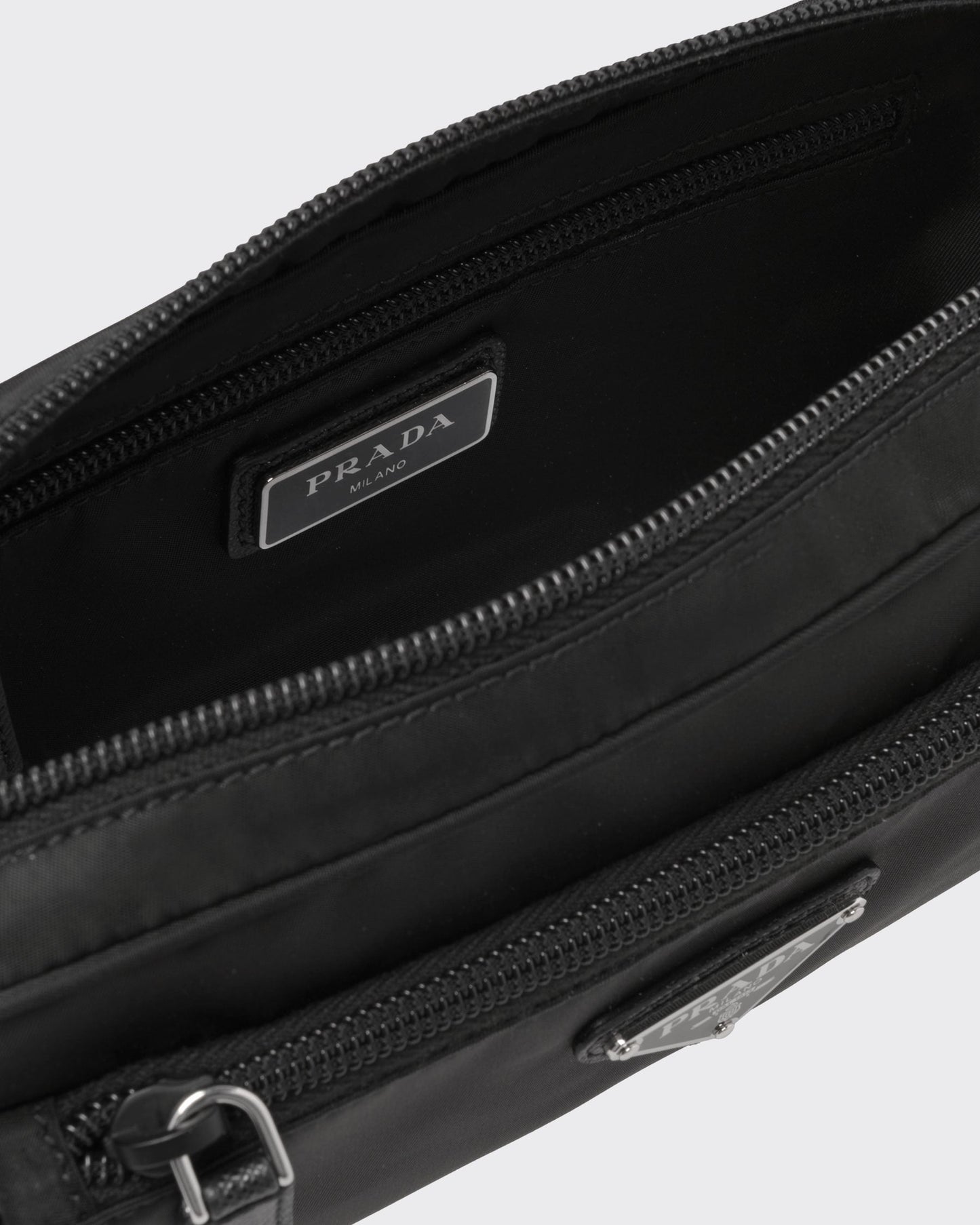 Sac banane en Re-Nylon et cuir Saffiano