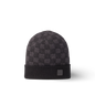Bonnet et Écharpe Néo Petit Damier Noir
