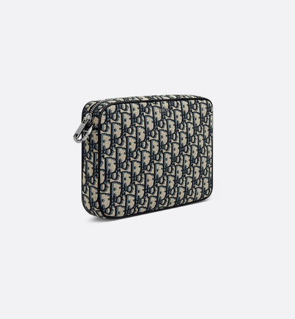 Triple Pouch Saddle Noir et Beige