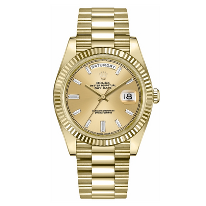 Rolex Daydate 40 en or jaune massif 18 carats