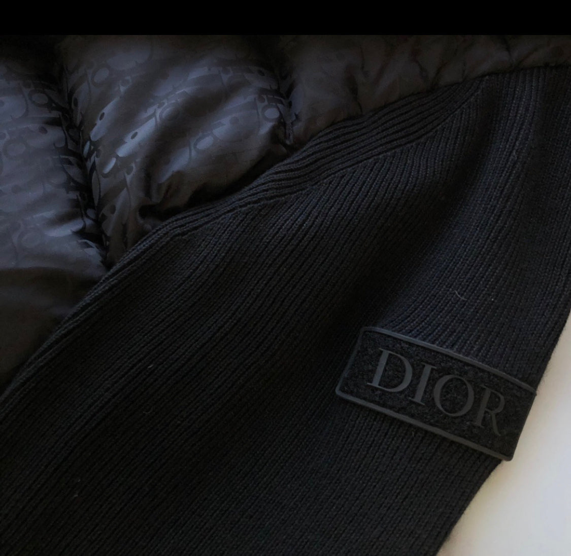 Veste Cd en maille noir facture
