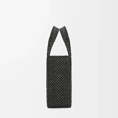 LOEWE - Petit Font Tote en raphia Noir