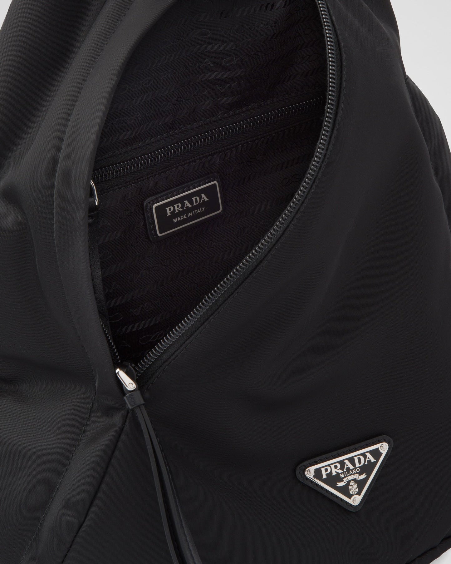 Sac à dos en Re-Nylon et cuir