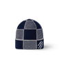 Bonnet et Écharpe Damier Heritage Bleu Marine