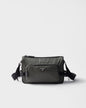 Sac de taille moyenne porté épaule en Re-Nylon et cuir Saffiano