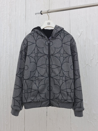 Blouson capuche réversible Lv