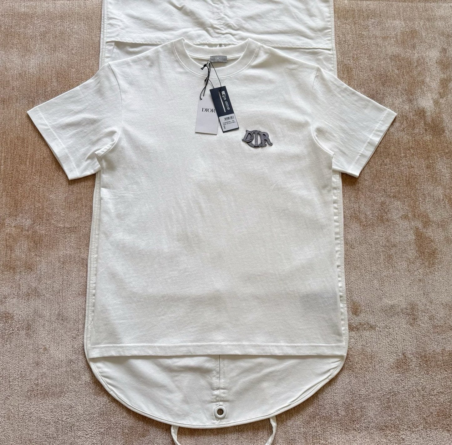 T-shirt Cd Charm, coupe relax Jersey de coton bleu