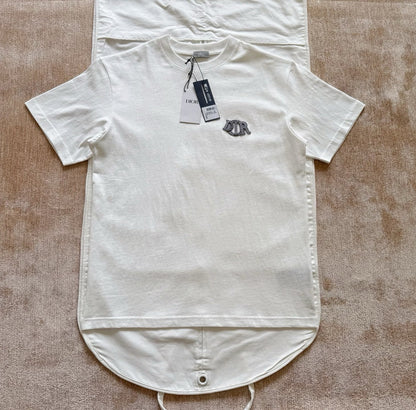 T-shirt Cd Charm, coupe relax Jersey de coton bleu