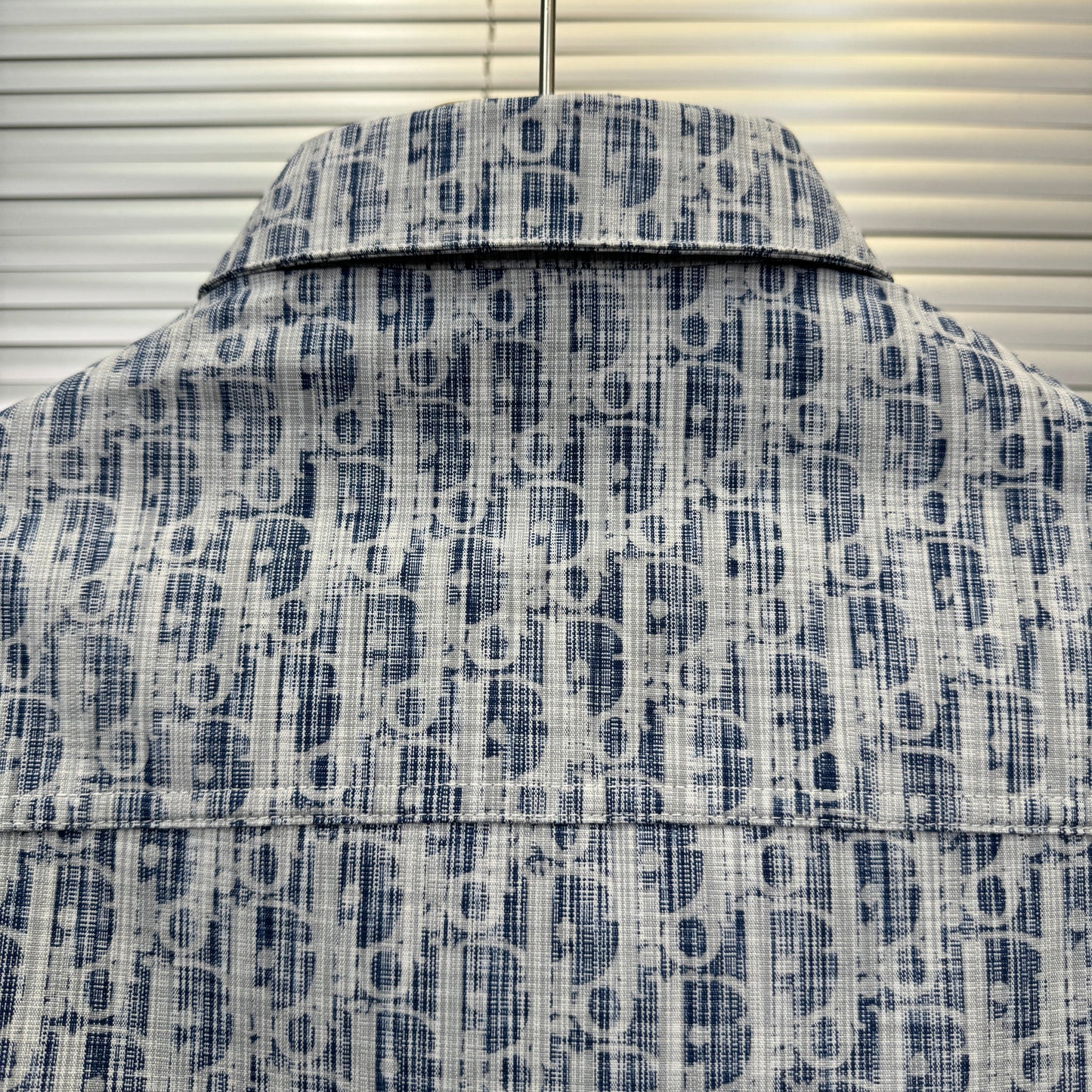Surchemise  Denim CD Oblique coton bleu et blanc