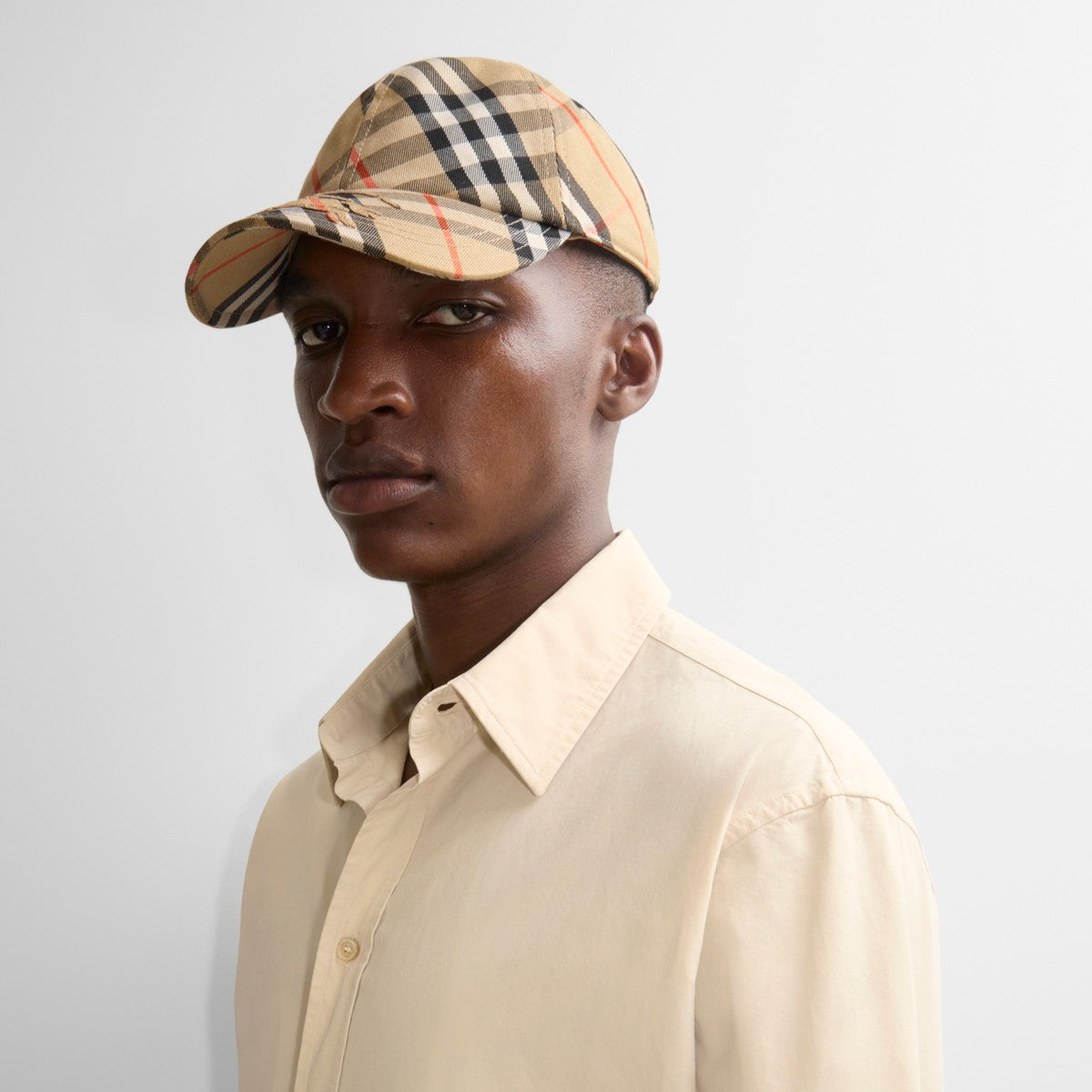 Casquette de baseball en sergé Check EKD