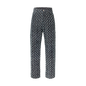 Pantalon droit à Monogram floqué en denim