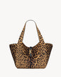 LE 5 À 7 BEA EN CUIR EFFET PONY LEOPARD