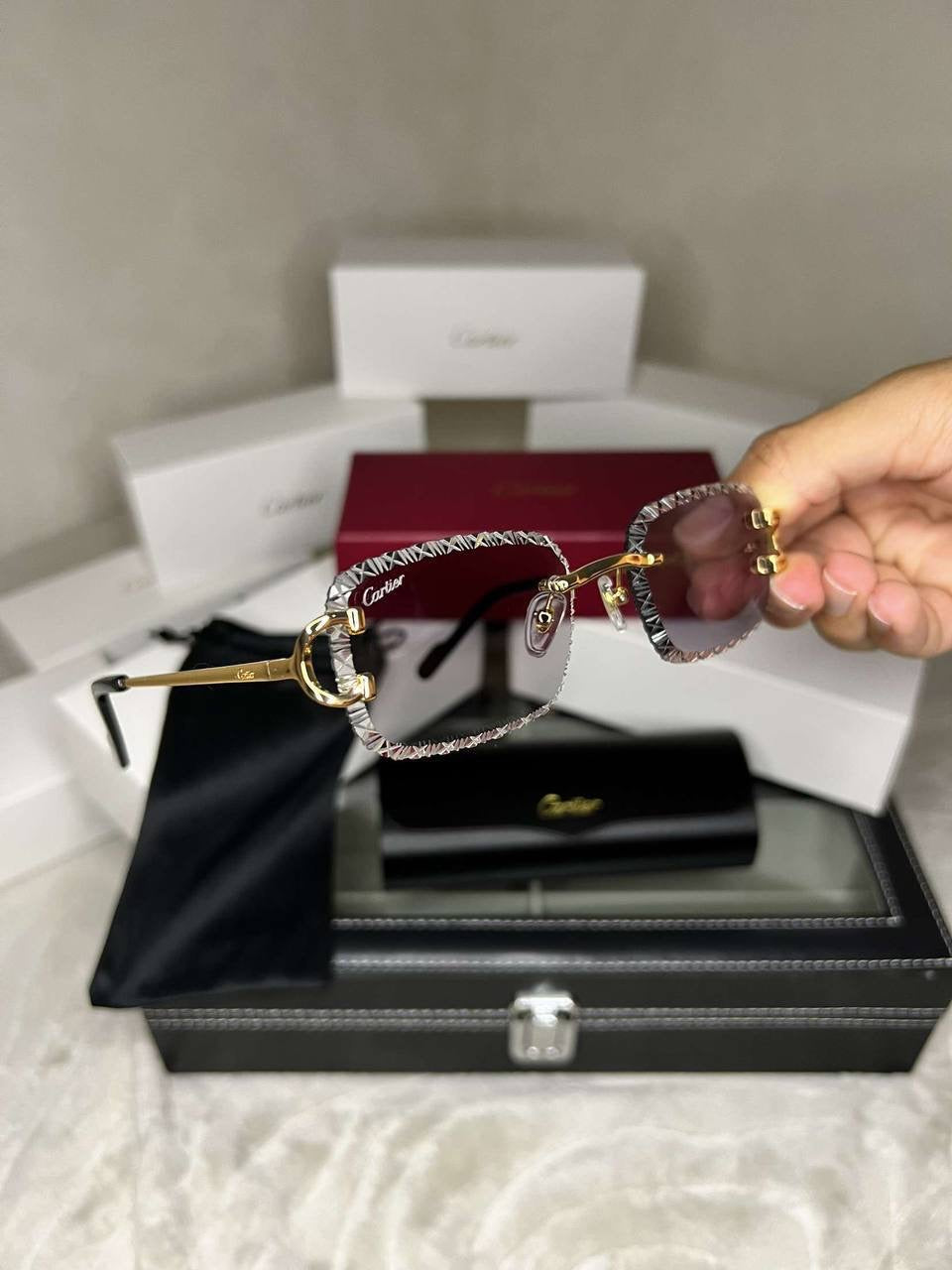 Lunette Cartier 4 saison à verres tranchés