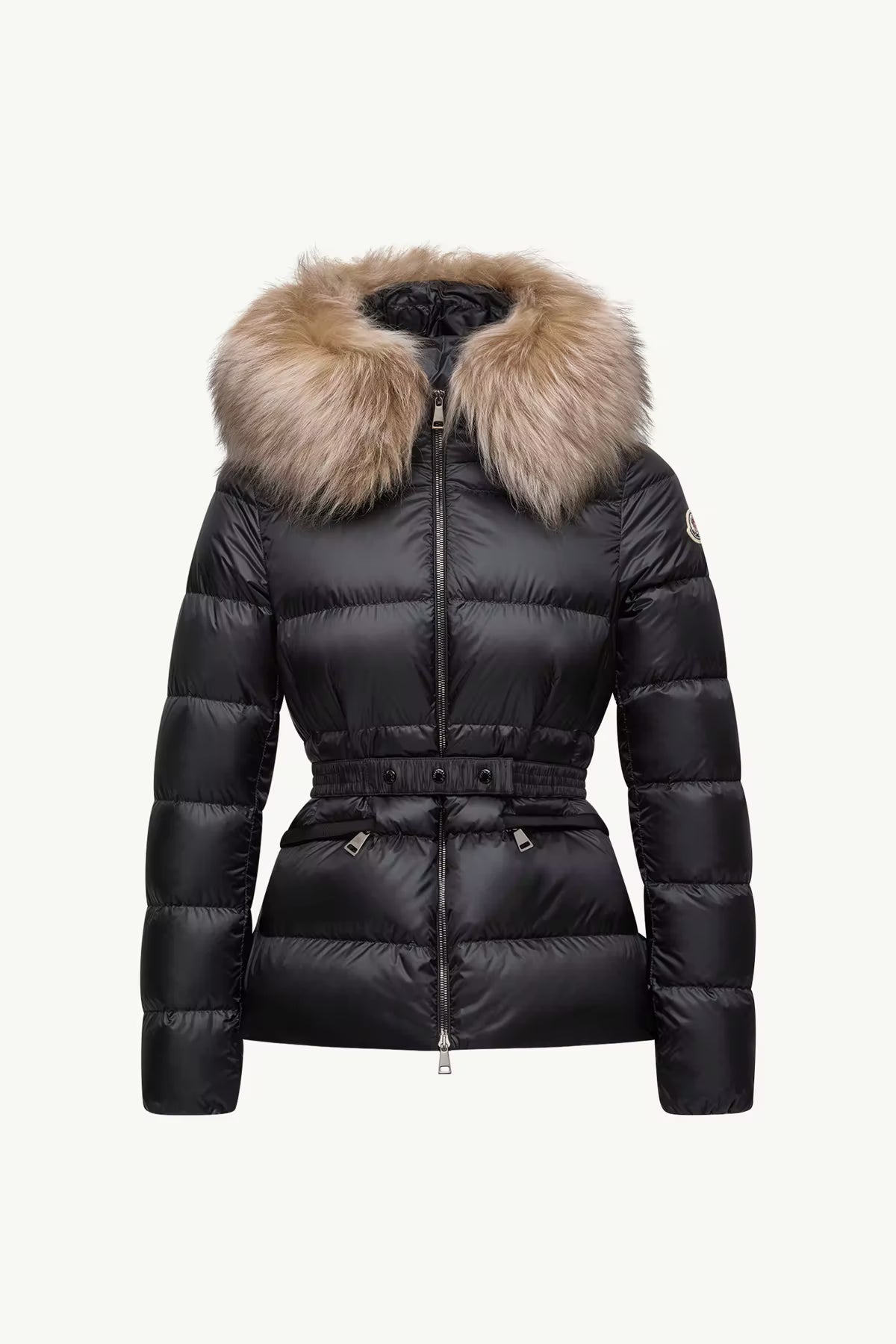 Doudoune courte à capuche bordée de shearling Boed