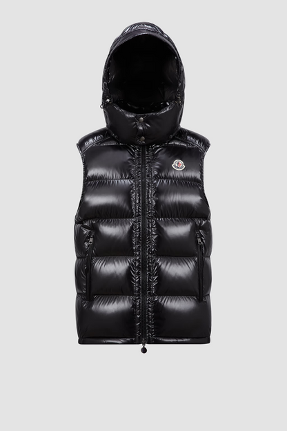 Doudoune sans manches Moncler à capuche
