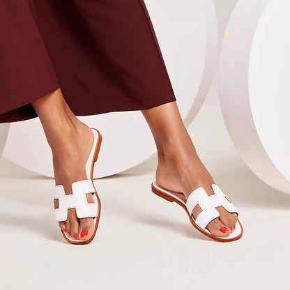 Hermes - Claquettes Blanc